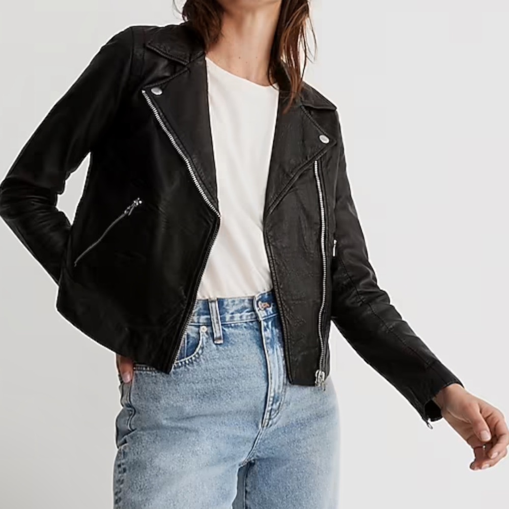 Madewell leather jacket NWT